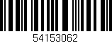 Código de barras (EAN, GTIN, SKU, ISBN): '54153062'