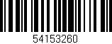 Código de barras (EAN, GTIN, SKU, ISBN): '54153260'