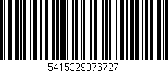 Código de barras (EAN, GTIN, SKU, ISBN): '5415329876727'
