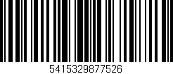 Código de barras (EAN, GTIN, SKU, ISBN): '5415329877526'