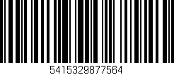 Código de barras (EAN, GTIN, SKU, ISBN): '5415329877564'
