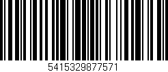 Código de barras (EAN, GTIN, SKU, ISBN): '5415329877571'