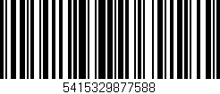 Código de barras (EAN, GTIN, SKU, ISBN): '5415329877588'
