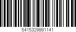 Código de barras (EAN, GTIN, SKU, ISBN): '5415329881141'