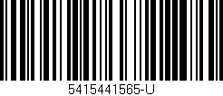 Código de barras (EAN, GTIN, SKU, ISBN): '5415441565-U'