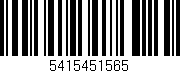 Código de barras (EAN, GTIN, SKU, ISBN): '5415451565'