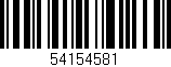 Código de barras (EAN, GTIN, SKU, ISBN): '54154581'