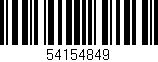 Código de barras (EAN, GTIN, SKU, ISBN): '54154849'