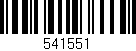 Código de barras (EAN, GTIN, SKU, ISBN): '541551'