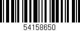 Código de barras (EAN, GTIN, SKU, ISBN): '54158650'