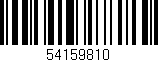 Código de barras (EAN, GTIN, SKU, ISBN): '54159810'