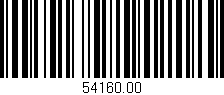 Código de barras (EAN, GTIN, SKU, ISBN): '54160.00'