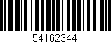 Código de barras (EAN, GTIN, SKU, ISBN): '54162344'