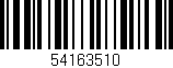 Código de barras (EAN, GTIN, SKU, ISBN): '54163510'