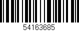 Código de barras (EAN, GTIN, SKU, ISBN): '54163685'