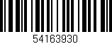 Código de barras (EAN, GTIN, SKU, ISBN): '54163930'