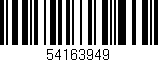 Código de barras (EAN, GTIN, SKU, ISBN): '54163949'