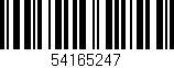 Código de barras (EAN, GTIN, SKU, ISBN): '54165247'