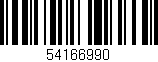 Código de barras (EAN, GTIN, SKU, ISBN): '54166990'