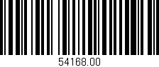 Código de barras (EAN, GTIN, SKU, ISBN): '54168.00'