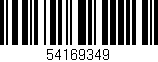 Código de barras (EAN, GTIN, SKU, ISBN): '54169349'