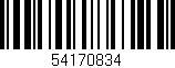 Código de barras (EAN, GTIN, SKU, ISBN): '54170834'