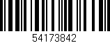 Código de barras (EAN, GTIN, SKU, ISBN): '54173842'