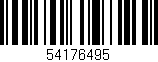 Código de barras (EAN, GTIN, SKU, ISBN): '54176495'