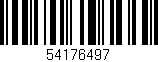 Código de barras (EAN, GTIN, SKU, ISBN): '54176497'