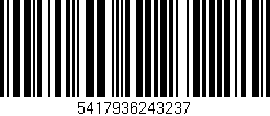 Código de barras (EAN, GTIN, SKU, ISBN): '5417936243237'