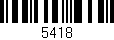 Código de barras (EAN, GTIN, SKU, ISBN): '5418'
