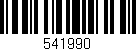 Código de barras (EAN, GTIN, SKU, ISBN): '541990'