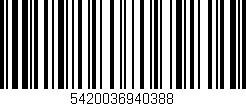 Código de barras (EAN, GTIN, SKU, ISBN): '5420036940388'