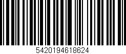 Código de barras (EAN, GTIN, SKU, ISBN): '5420194618624'