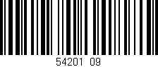 Código de barras (EAN, GTIN, SKU, ISBN): '54201/09'