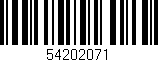 Código de barras (EAN, GTIN, SKU, ISBN): '54202071'