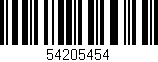 Código de barras (EAN, GTIN, SKU, ISBN): '54205454'