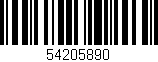 Código de barras (EAN, GTIN, SKU, ISBN): '54205890'