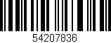 Código de barras (EAN, GTIN, SKU, ISBN): '54207836'