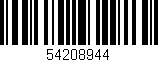 Código de barras (EAN, GTIN, SKU, ISBN): '54208944'