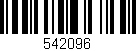 Código de barras (EAN, GTIN, SKU, ISBN): '542096'