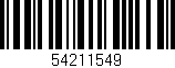 Código de barras (EAN, GTIN, SKU, ISBN): '54211549'