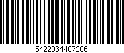Código de barras (EAN, GTIN, SKU, ISBN): '5422064487286'