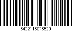 Código de barras (EAN, GTIN, SKU, ISBN): '5422115875529'