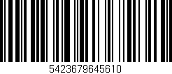 Código de barras (EAN, GTIN, SKU, ISBN): '5423679645610'