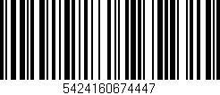 Código de barras (EAN, GTIN, SKU, ISBN): '5424160674447'
