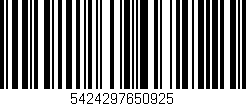 Código de barras (EAN, GTIN, SKU, ISBN): '5424297650925'