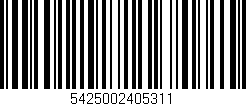Código de barras (EAN, GTIN, SKU, ISBN): '5425002405311'