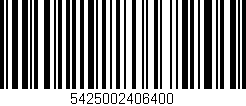 Código de barras (EAN, GTIN, SKU, ISBN): '5425002406400'