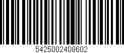 Código de barras (EAN, GTIN, SKU, ISBN): '5425002408602'